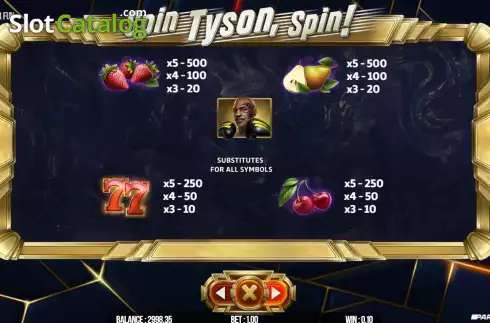 Скрин6. Spin Tyson, Spin! слот