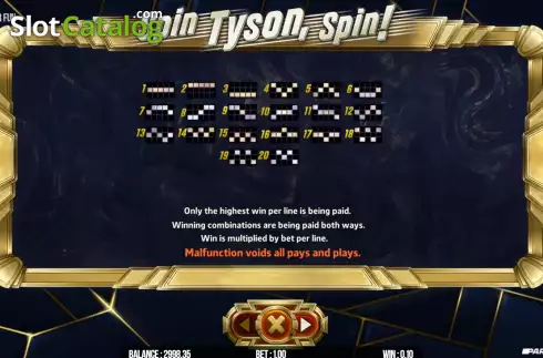 Скрин8. Spin Tyson, Spin! слот
