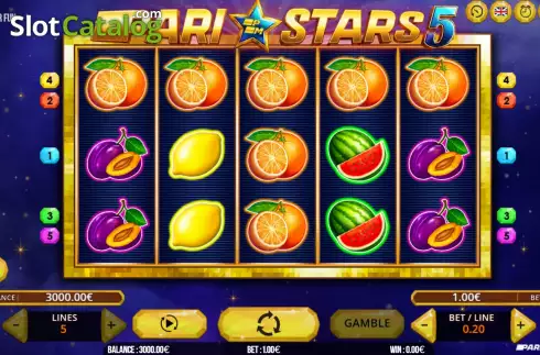Скрин2. Pari Stars 5 слот