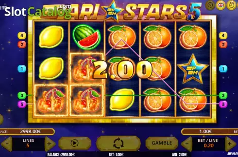 Скрин3. Pari Stars 5 слот