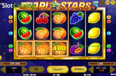Скрин4. Pari Stars 5 слот