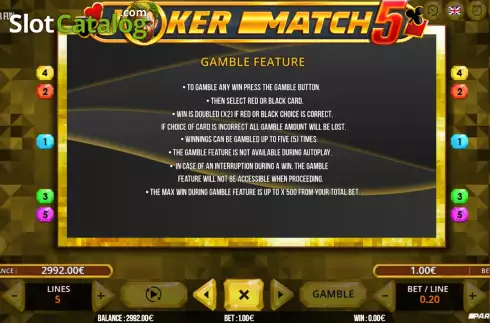 Скрин8. Joker Match 5 слот