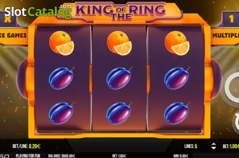 Скрин2. King Of The Ring слот