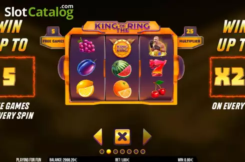 Скрин6. King Of The Ring слот