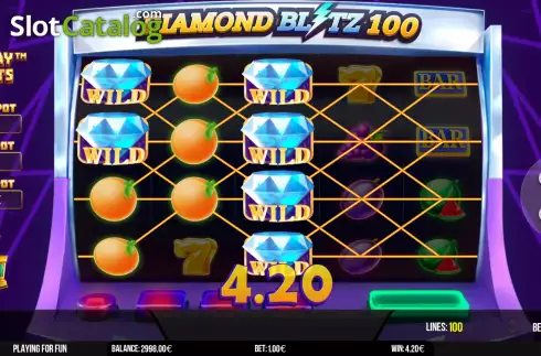 Скрин3. Diamond Blitz 100 слот