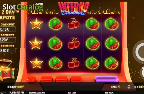 Скрин2. Inferno Diamonds слот