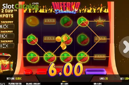 Скрин4. Inferno Diamonds слот