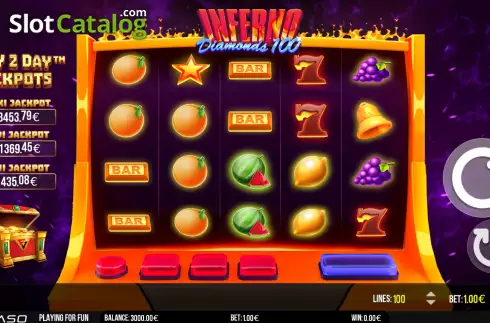 Скрин3. Inferno Diamonds 100 слот
