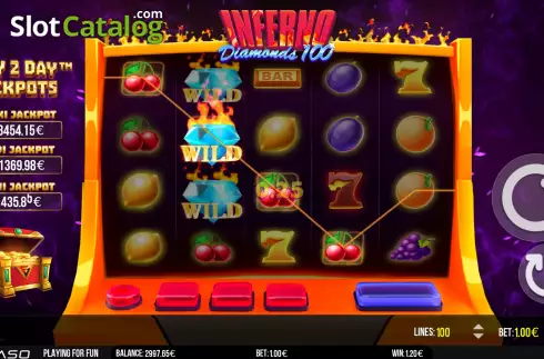 Скрин5. Inferno Diamonds 100 слот