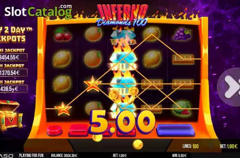 Скрин6. Inferno Diamonds 100 слот