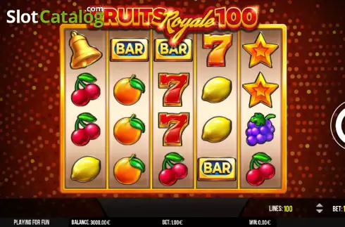 Скрин2. Fruits Royale 100 слот