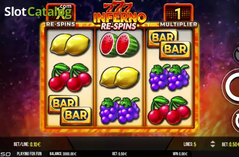 Скрин2. Inferno 777 Re-spins слот