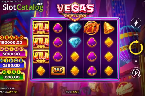 Скрин2. Vegas Starstruck слот