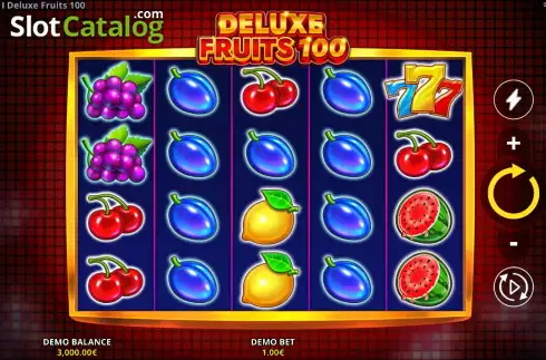 Скрин2. Deluxe Fruits 100 слот