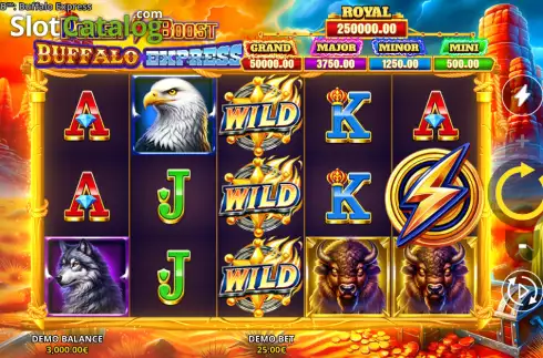 Скрин2. Power Boost: Buffalo Express слот