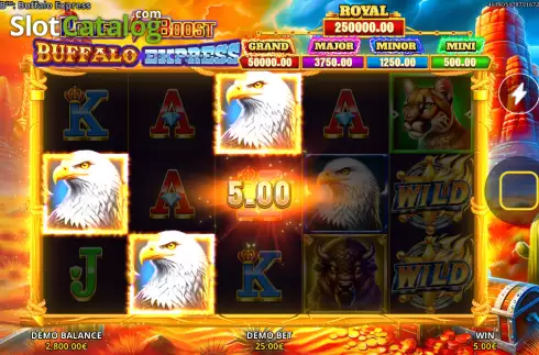 Скрин3. Power Boost: Buffalo Express слот