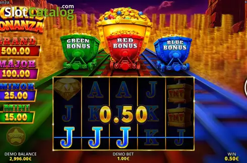 Скрин3. 4 Carts Bonanza слот
