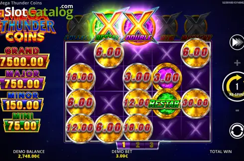 Скрин3. 5 Mega Thunder Coins слот