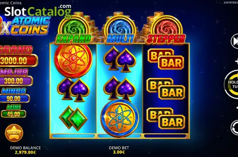 Скрин2. 3x Atomic Coins слот