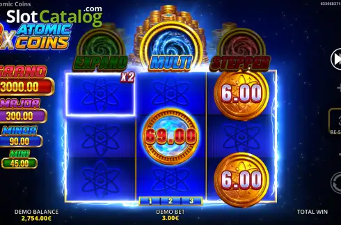 Скрин3. 3x Atomic Coins слот
