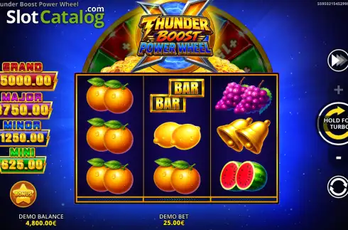 Скрин2. Thunder Boost Power Wheel слот