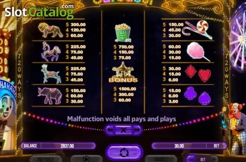 Скрин6. Carousel (Fugaso) слот