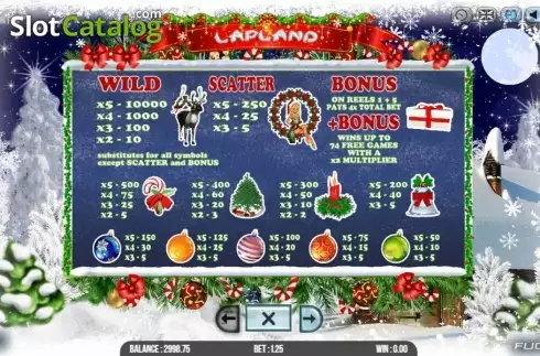 Скрин6. Lapland слот