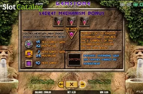 Скрин8. Gemstone Of Aztec слот