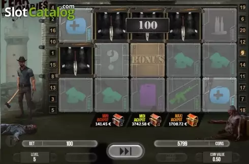 Скрин3. Fear The Zombies слот