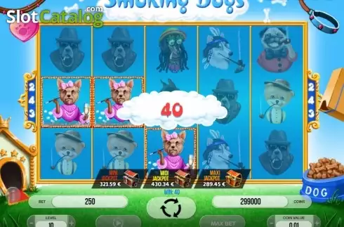 Скрин3. Smoking Dogs слот