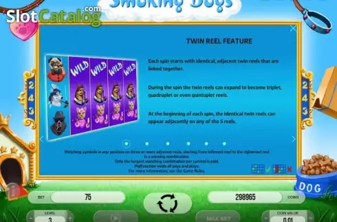 Скрин5. Smoking Dogs слот