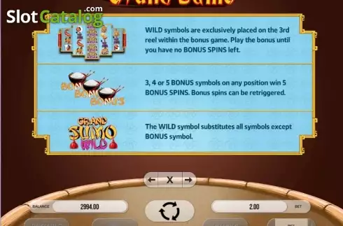 Скрин8. Grand Sumo слот
