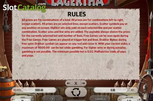 Скрин8. Lagertha слот