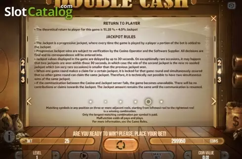 Скрин9. Double Cash слот