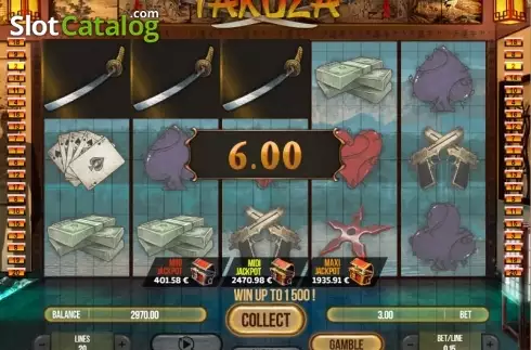Скрин3. Yakuza (Fugaso) слот