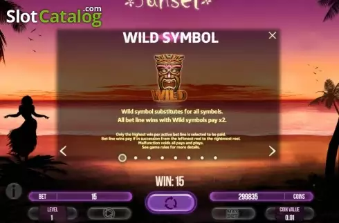 Скрин7. Sunset (Fugaso) слот