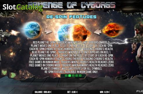 Скрин2. Revenge of Cyborgs слот