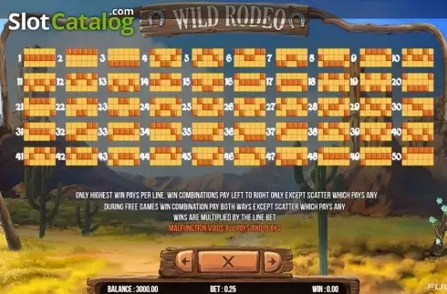 Скрин8. Wild Rodeo (Fugaso) слот
