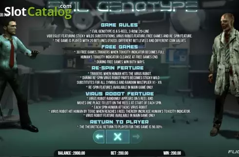 Скрин8. Evil Genotype слот