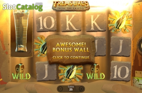 Скрин4. Treasures From The Crypto слот