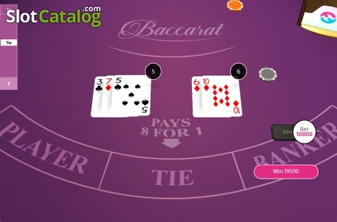 Скрин5. Baccarat (FunFair) слот