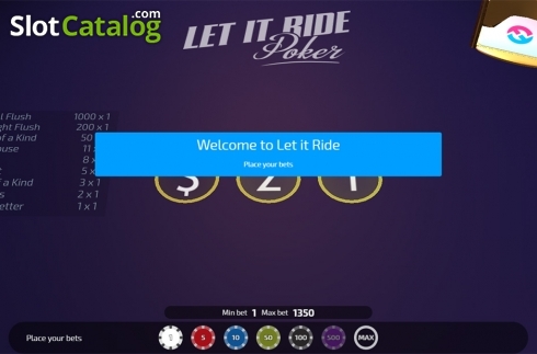 Скрин2. Let It Ride (FunFair) слот