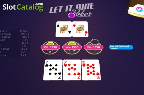 Скрин4. Let It Ride (FunFair) слот