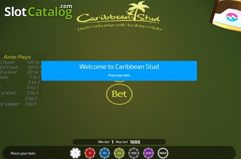 Скрин2. Caribbean Stud (FunFair) слот