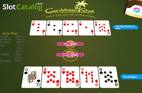 Скрин3. Caribbean Stud (FunFair) слот
