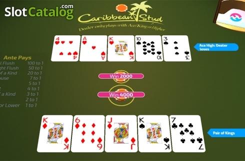 Скрин5. Caribbean Stud (FunFair) слот