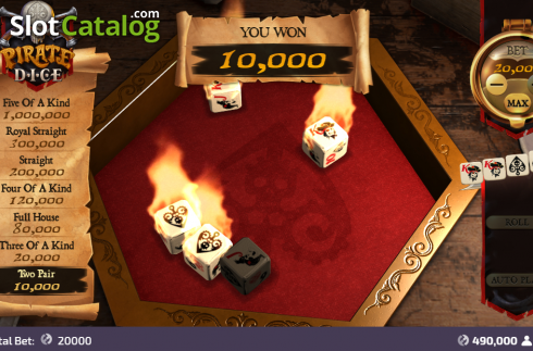 Скрин3. Pirate Dice (FunFair) слот