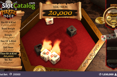 Скрин5. Pirate Dice (FunFair) слот