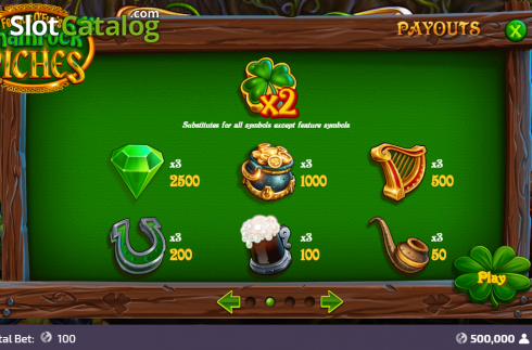 Скрин6. Shamrock Treasures слот