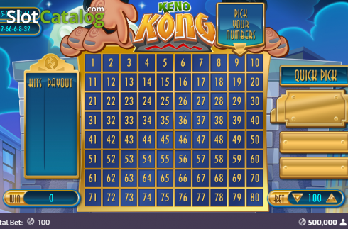 Скрин2. Keno Kong слот